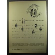 1952 B. Altman & Co. Gift Certificates Ad - What is an Altman gift certificate?
