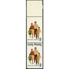 1455, Mint NH 8¢ "Family Planning" Missing Pair Freak Error * Stuart Katz