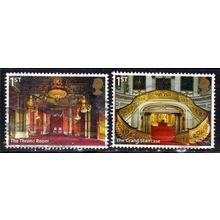 GB 2014 QE2 Set 1st x 2 Buckingham Palace SG 3595 - 6 Self Adhesive ( K175 )