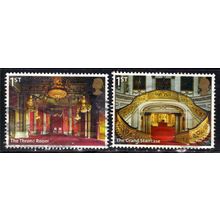 GB 2014 QE2 Set 1st x 2 Buckingham Palace SG 3595 - 6 Self Adhesive ( K175 )