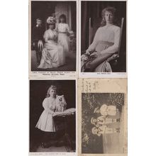 Princess Mary Of Wales 4x Old Real Photo & Antique Postcard s
