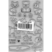 A6 Animal Stamp set. Fox. Deer. Seal, Rabbit, Bear, Fish and Shark. Stamping