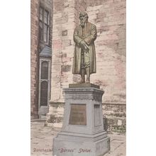 Barnes Statue Dorchester Dorset Postcard (QDOR439)