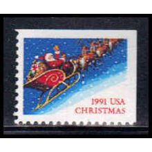 2585 29c Santa & Sleigh Fine MNH BPS UR W2223