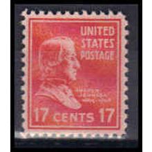 822 17c Andrew Johnson Fine MNH B0870
