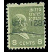 Used 813 8c Martin Van Buren Barely Clears M07855