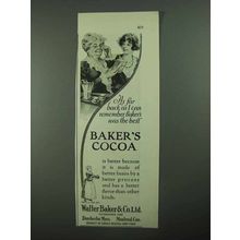 1925 Baker's Cocoa Ad - As Far Back As I Can Remember
