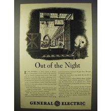 1941 General Electric Ad - Out of the Night