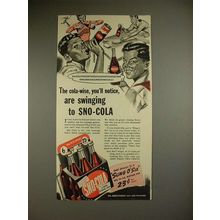 1941 Sno-Cola Soda Ad - The Cola-Wise are Swinging