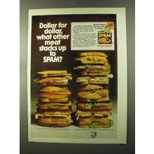 1973 Hormel SPAM Ad - Dollar for Dollar