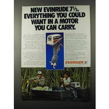 1980 Evinrude 7.5 Outboard Motor Ad - You Can Carry