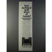 1980 Lockheed Dialog Information Retrieval System Ad
