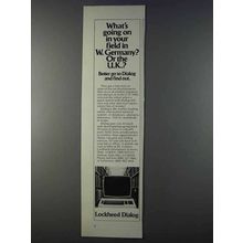 1980 Lockheed Dialog Online Information Retrieval Ad