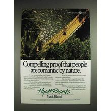 1989 Hyatt Regency Maui Hotel Ad - Romantic by Nature