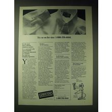1989 Lands' End Fashion Ad - Try us on for size: 1-800-356-4444