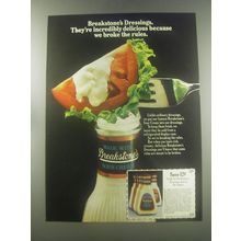 1978 Breakstone's Dressings Ad -We Broke The Rules