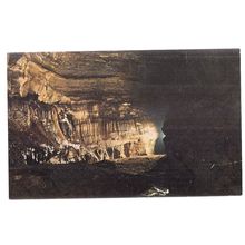 DAN YR OGOF CAVES, nr. ABERCFAF, WALES.. vintage used postcard 1973 pm