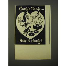 1947 National Confectioners' Association Ad - Candy's Dandy Keep it Handy