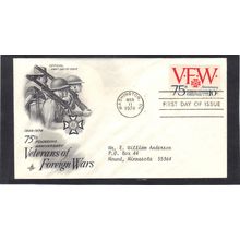 FDC Art Craft 1525 10c VFW (Cachet-Typed/A) CV39557