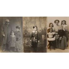 Foreign Child In Military Uniform & Baton Antique 3x Children Postcard