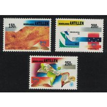 Neth. Antilles Prehistoric Man Admittance to UPAEP 3v 1993 MNH SG#1100-1102