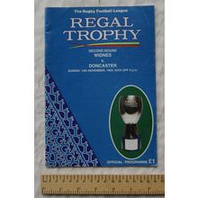 1993 programme Widnes v. Doncaster, Regal Trophy 2nd round