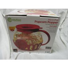 Ecolution Patented Microwave Micro-Pop Popcorn Popper, Borosilicate Glass