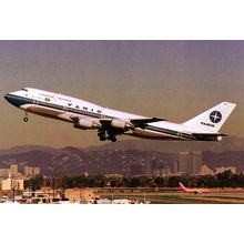 Aircraft postcard Varig Boeing 747 PP-VOA. Unposted