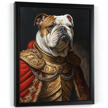 Julius Caesar Wall Art Bulldog Print Roman Empire Poster Dog Picture Print (1) P