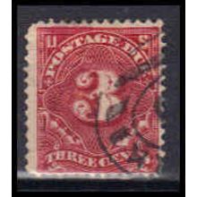 Used J40 3c Postage Due Barely Clears W1068