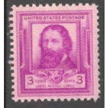 866 3c James Lowell Fine MNH BA0695