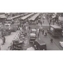 Parliament Street York Meat Poultry Market Traders Rag Trade Postcard