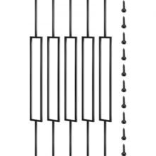 Deck Balusters, 10 Pack Metal Deck Spindles, 44"x0.5" Staircase Baluster wit...