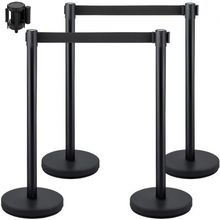 Crowd Control Stanchion, Set of 4 Pieces Stanchion Set, Stanchion Set with 6...