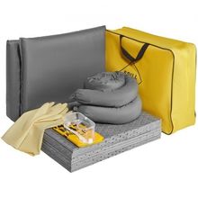 Universal Spill Kit, Spill Control Supplies 43 pcs, Includes 30 Universal So...