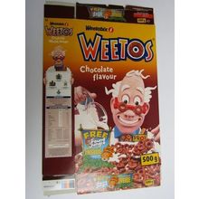 Weetabix Weetos 2000 Cereal Box empty Pound Jungle 500g Box only