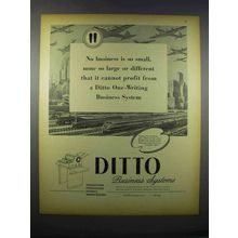 1946 Ditto Business Systems Ad - No Business Too Small