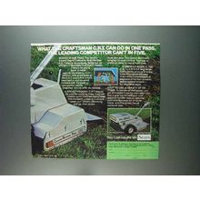 1982 Sears Craftsman C.R.T. Tiller Ad - in One Pass