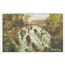 Swallow Falls Bettws-Y-Coed 1952 Brian Gerald Art Postcard A158