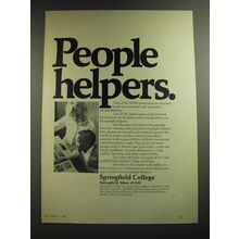 1969 Springfield College Ad - People Helpers