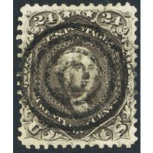 78, Used VF 24¢ - Very Pretty Stamp - Bulls Eye Cancel - Stuart Katz