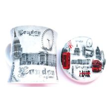 London Mug Fine China & Ceramic Coaster Set 9 CM Gift Tableware City Tourist