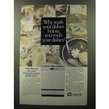 1992 Maytag Jetclean Dishwasher Advertisement - Why wash your dishes before