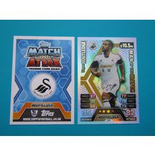 410. Wayne Routledge MOTM - Swansea City - Match Attax 2013/14 Football Card EF1
