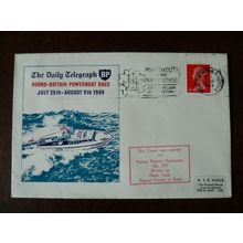 1969 GB Daily Telegraph Round Britain Race Solent Cover Portsmouth Peter Twiss