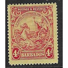 BARBADOS 1925-35 COLONY BADGE 4d MINT SG235