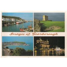SCARBOROUGH Images x 4 postcard unused =