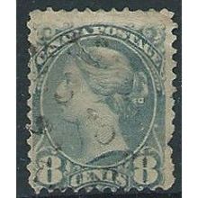 Canada 1883 SG117 8c Pale Bluish Grey Good Used .. . .