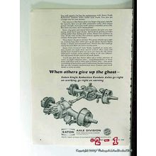 eaton mfg company 1965 truck drive axles vintage ad