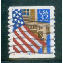 Used 2913 32c U.S. Flag Over Porch Fine CNS 22222 W0834